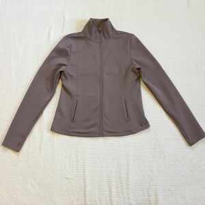 Layer8 Women's Lavender Full Zip Jacket Yoga S Quick Dry Gorpcore Athleisure